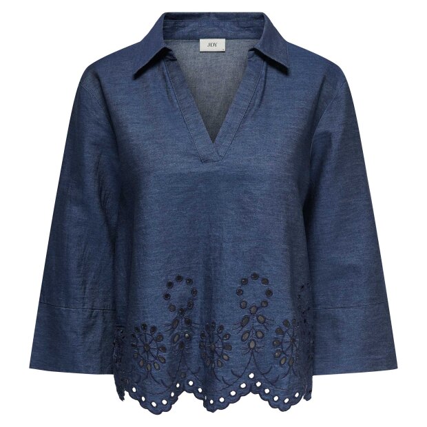 JDY - BILLE L/S CHAMBRAY EMBROIDERY | MEDIUM BLUE
