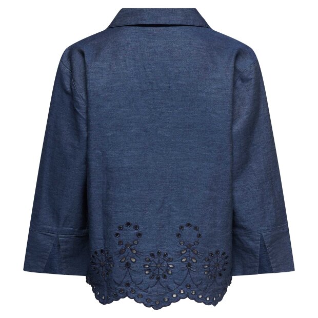 JDY - BILLE L/S CHAMBRAY EMBROIDERY | MEDIUM BLUE