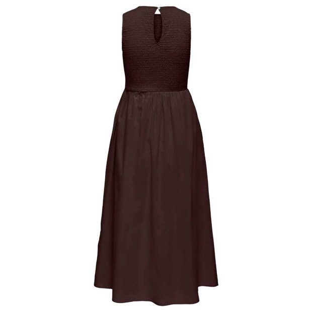 JDY - DIEGO S/L SMOCK MIDI DRESS | CHOCOLATE TORTE