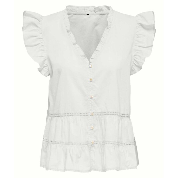 JDY - JULIA S/L LACE TOP | CLOUD DANCER