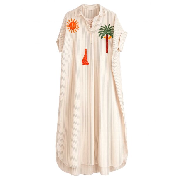 CABANA LIVING - NAISAN SKJORTE KJOLE | BEIGE