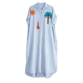 CABANA LIVING - NAISAN SKJORTE KJOLE | LIGHT BLUE