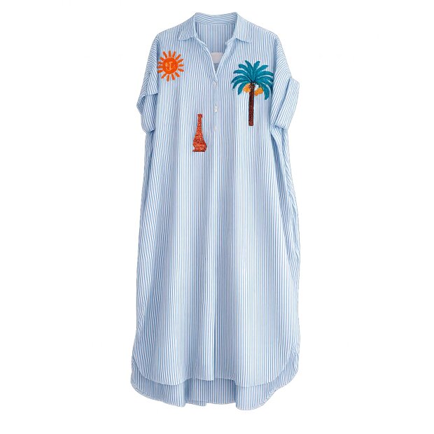 CABANA LIVING - NAISAN SKJORTE KJOLE | LIGHT BLUE