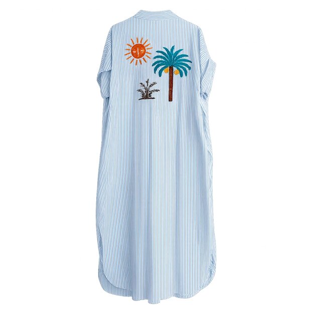 CABANA LIVING - NAISAN SKJORTE KJOLE | LIGHT BLUE