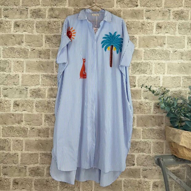 CABANA LIVING - NAISAN SKJORTE KJOLE | LIGHT BLUE