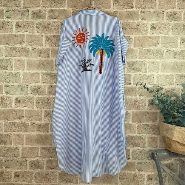 CABANA LIVING - NAISAN SKJORTE KJOLE | LIGHT BLUE