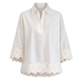 CONTINUE COPENHAGEN - KLARA EMBROIDERY BLOUSE | WHITE
