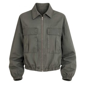 CONTINUE COPENHAGEN - CARRIE BOMBER JACKET | ARMY