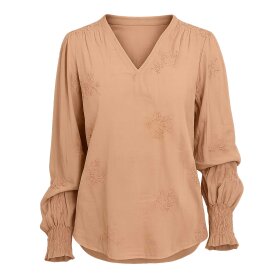 CONTINUE COPENHAGEN - EMMA BLOUSE | NOUGAT