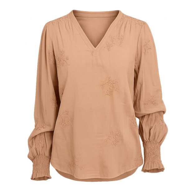 CONTINUE COPENHAGEN - EMMA BLOUSE | NOUGAT