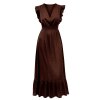 CONTINUE COPENHAGEN - BEATE DRESS | BROWN
