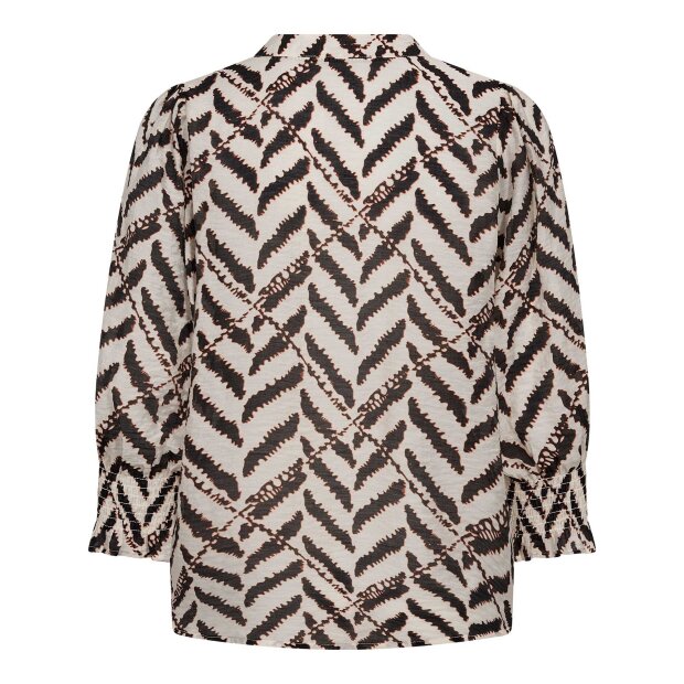 CO COUTURE - MEMPHIS SS V-BLOUSE | OFF WHITE