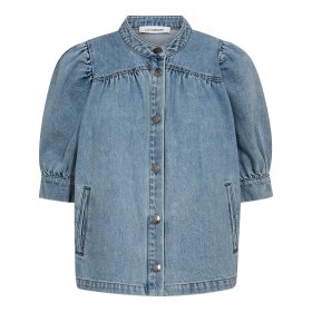 CO COUTURE - ASJA DENIM BLOUSE | DENIM BLUE