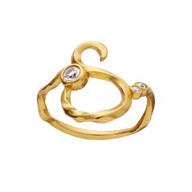 MAANESTEN - ALPHABET RING | FORGYLDT