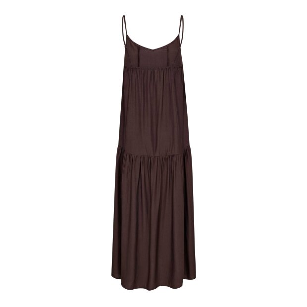 CO COUTURE - SUNRISE BLOCK STRAP DRESS | DARK BROWN