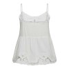 CO COUTURE - ASTOR EMB SINGLET TOP | WHITE