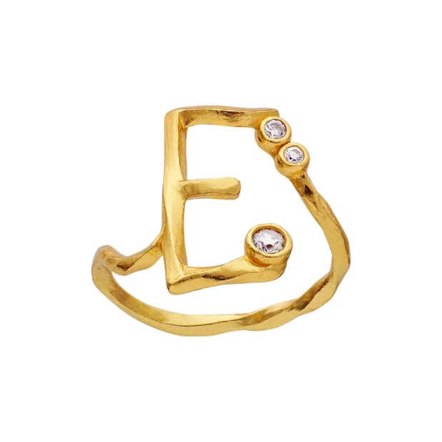 MAANESTEN - ALPHABET RING | FORGYLDT