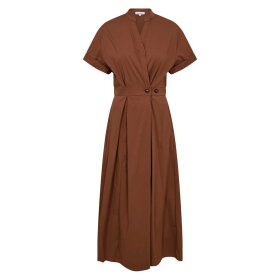 CO COUTURE - ELARA WRAP SS DRESS | SUNTAN