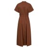 CO COUTURE - ELARA WRAP SS DRESS | SUNTAN