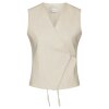 NEO NOIR - SAMARA RAMIE WAISTCOAT | NATURAL