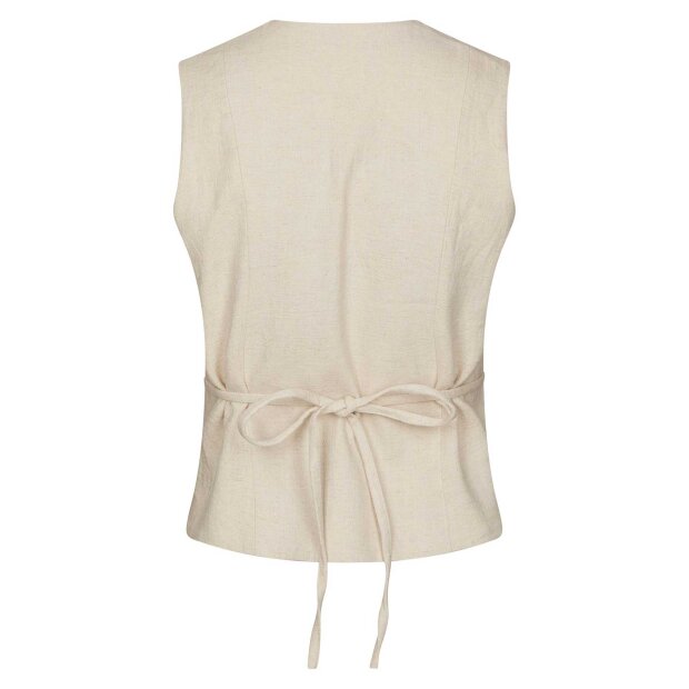 NEO NOIR - SAMARA RAMIE WAISTCOAT | NATURAL