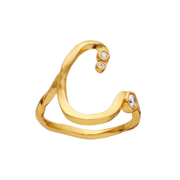 MAANESTEN - ALPHABET RING | FORGYLDT
