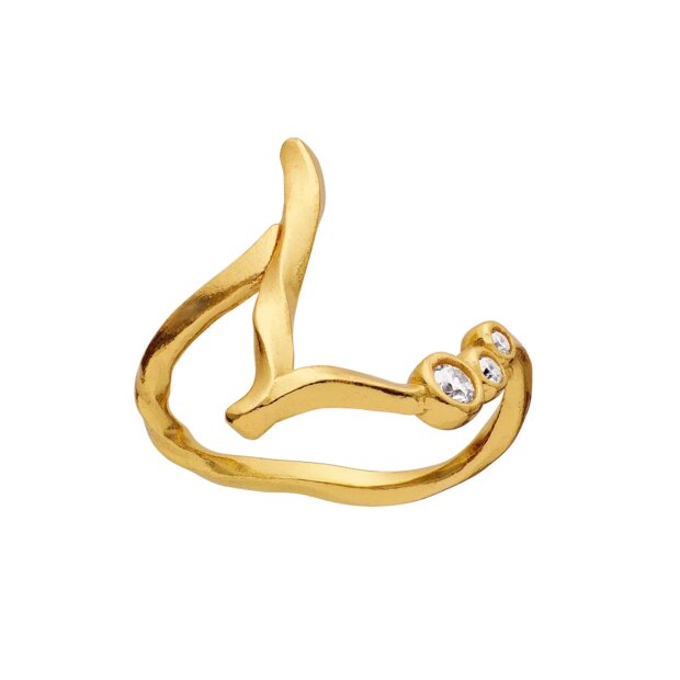 MAANESTEN - ALPHABET RING | FORGYLDT