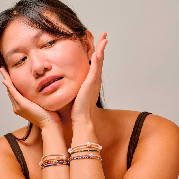 ENAMEL COPENHAGEN - PETRA BRACELET | NAVY BLUE