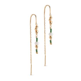 ENAMEL COPENHAGEN - NARA MIYUKI EARRINGS | FG/KHAKI