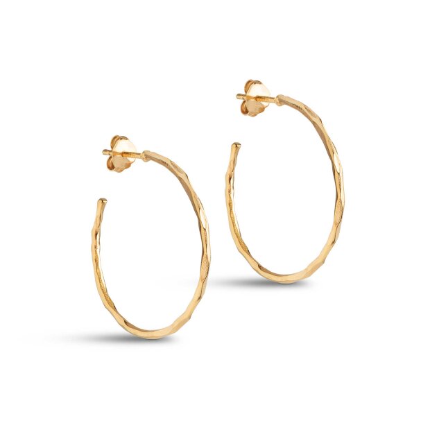 ENAMEL COPENHAGEN - ORGANIC ARENA MEDIUM HOOPS | FORGYLDT