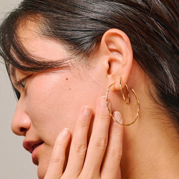 ENAMEL COPENHAGEN - ORGANIC ARENA MEDIUM HOOPS | FORGYLDT