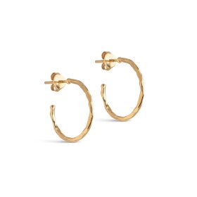 ENAMEL COPENHAGEN - ORGANIC ARENA SMALL HOOPS | FORGYLDT