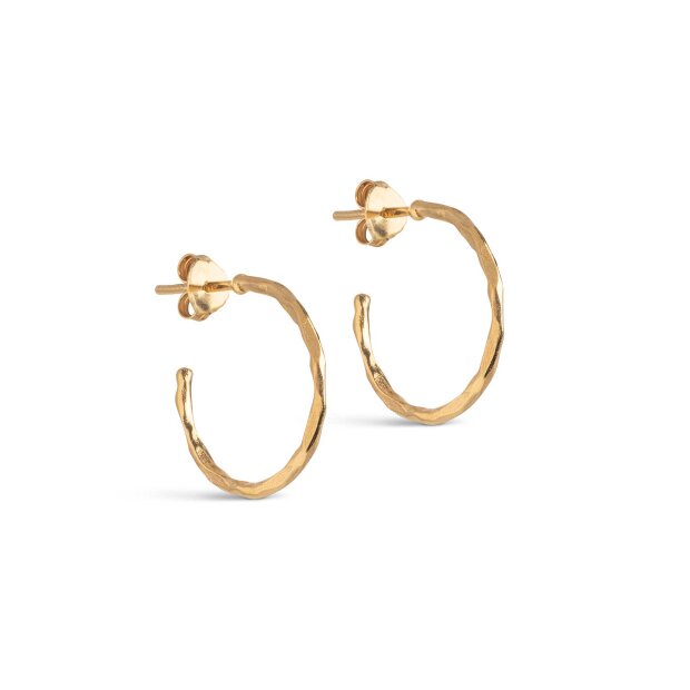 ENAMEL COPENHAGEN - ORGANIC ARENA SMALL HOOPS | FORGYLDT