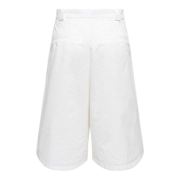 JDY - BIANCA HW BERMUDA SHORTS | WHITE
