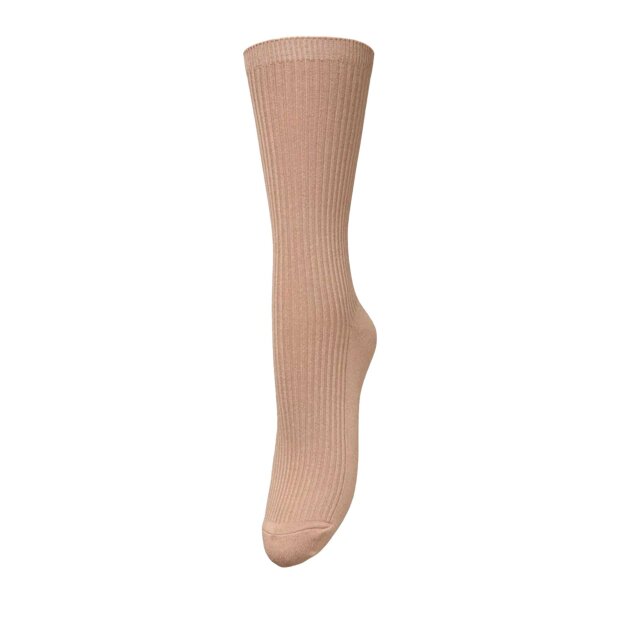 BECK SØNDERGAARD - TELMA SOLID SOCK | PRALINE BROWN