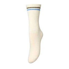 BECK SØNDERGAARD - STRIPEA COTTA SOCK | BIRCH WHITE
