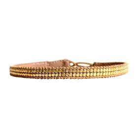 IBU JEWELS - BRACELET JOANIE LEATHER | GOLD