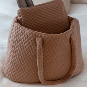 BY LOHN - QUILTED MAXI BAG | BROWN SUGAR