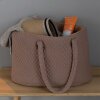 BY LOHN - QUILTED MAXI BAG | BROWN SUGAR