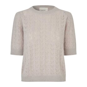 SIX AMES - ROCCA DECO SWEATER | SILVER WHITE MELANGE