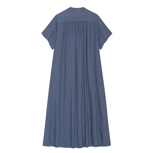MOSHI MOSHI MIND - JUNE LINEN SHIRTDRESS | SEA BLUE