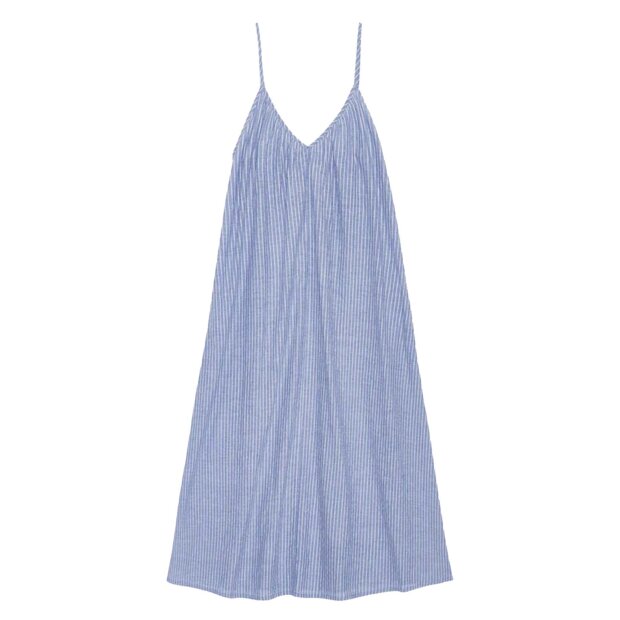 MOSHI MOSHI MIND - SOLACE STRIPE DRESS | LIGHT BLUE/WHITE