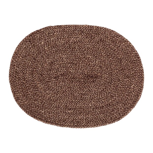 DIXIE - ELLA DÆKKESERVIET OVAL | BRUN/NATUR