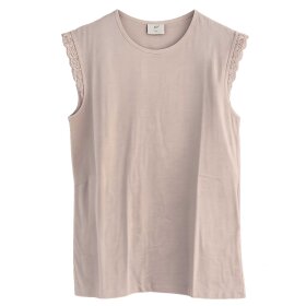 JDY - SALVA LIFE S/L CROCHET TOP | CHATEAU GRAY