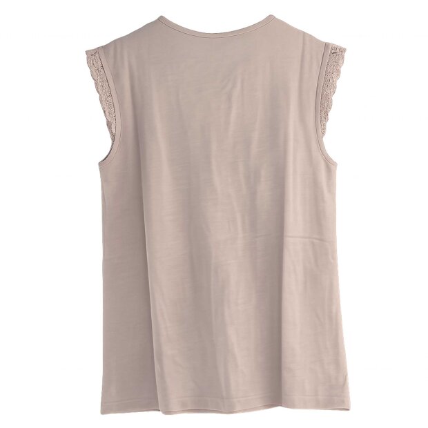 JDY - SALVA LIFE S/L CROCHET TOP | CHATEAU GRAY