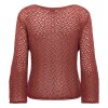 JDY - MIKA 3/4 BOAT NECK PULLOVER | SMOKED PAPRIKA