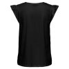 JDY - YSTA LIFE S/L BRODERI ANGL TOP | BLACK