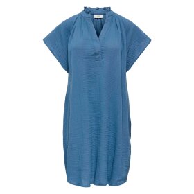 JDY - THEIS LIFE S/S V-NECK DRESS | VINTAGE INDIGO