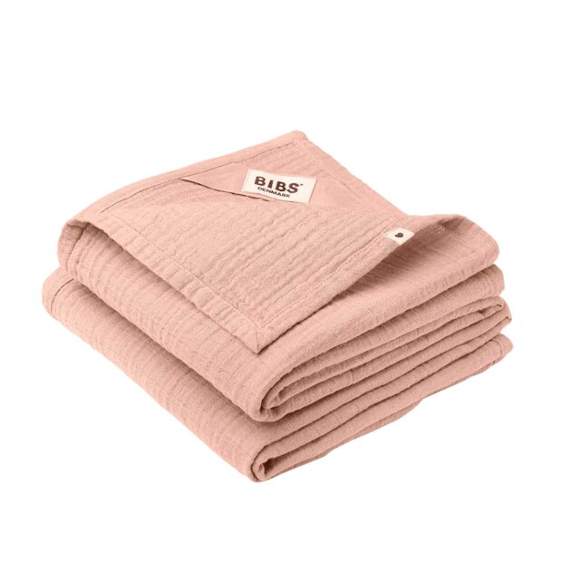 BIBS - MUSLIN CLOTH 2-PACK | BLUSH