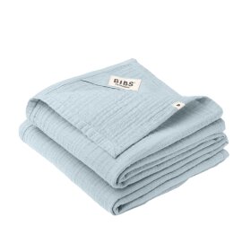 BIBS - MUSLIN CLOTH 2-PACK | BABY BLUE